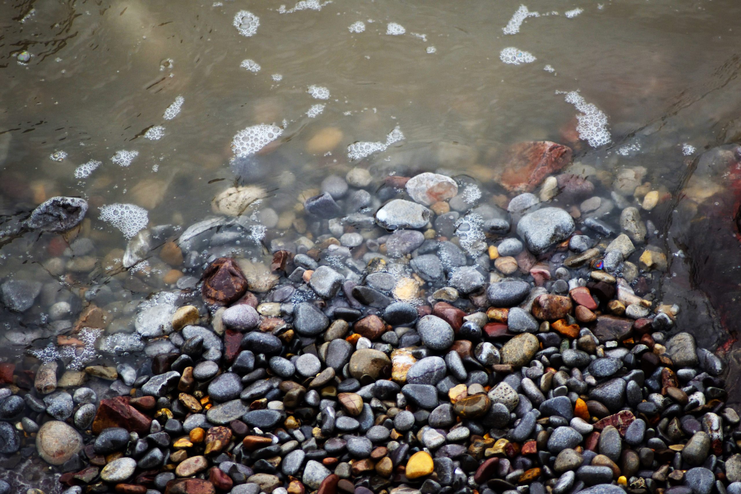 Pebbles by the sea