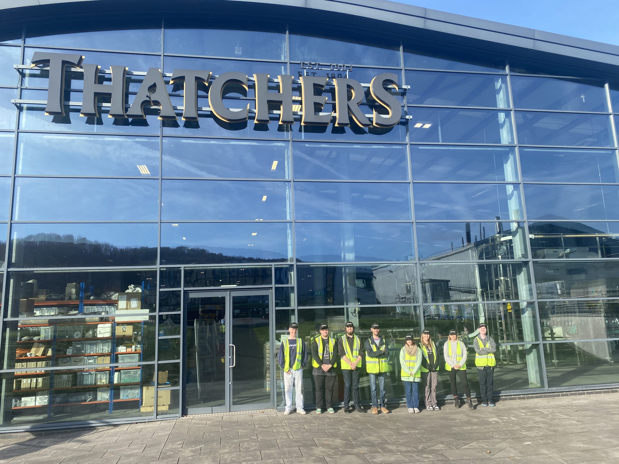 Students at Thatchers Cider