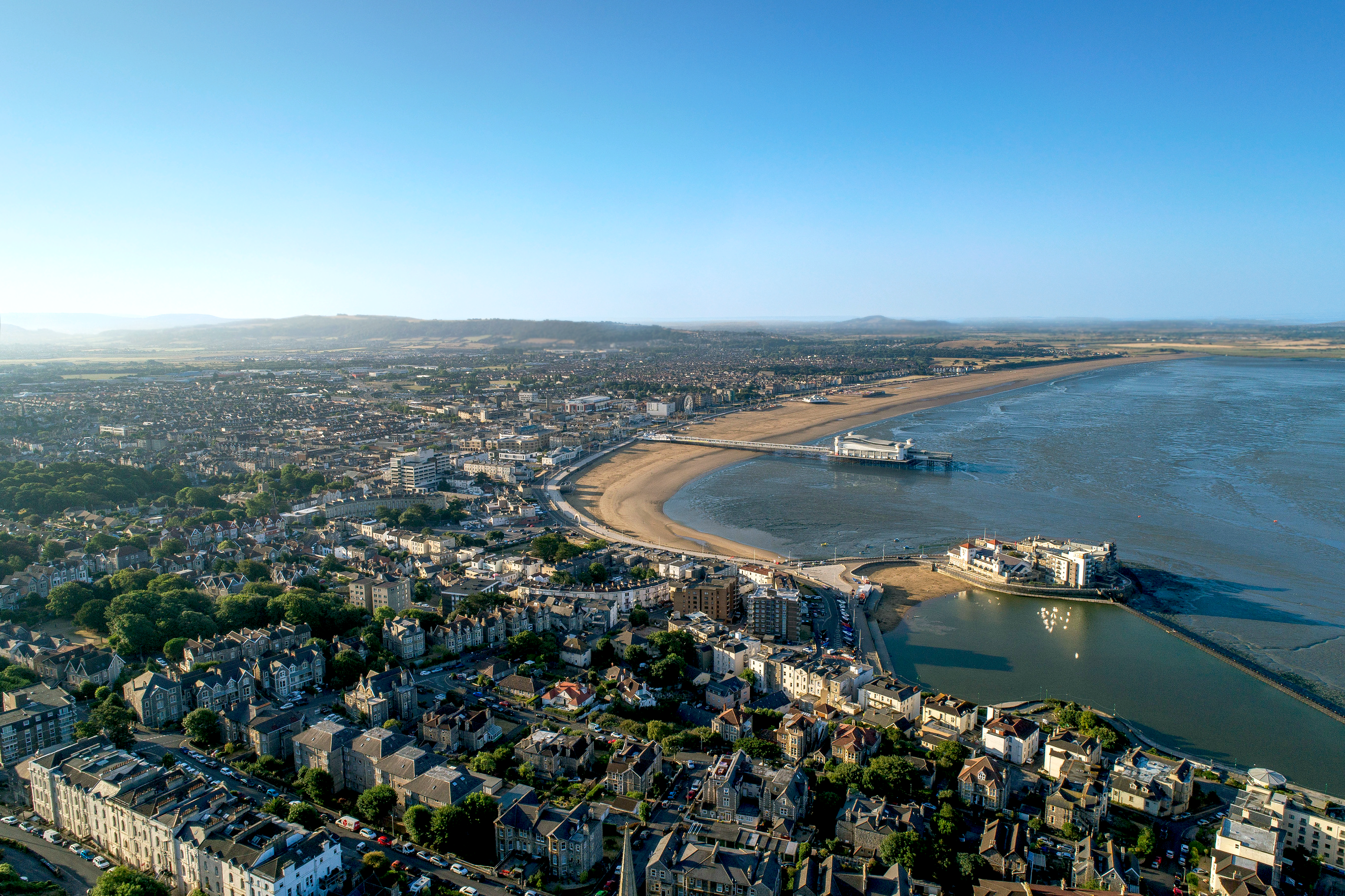 landscape overview picture of weston super mare