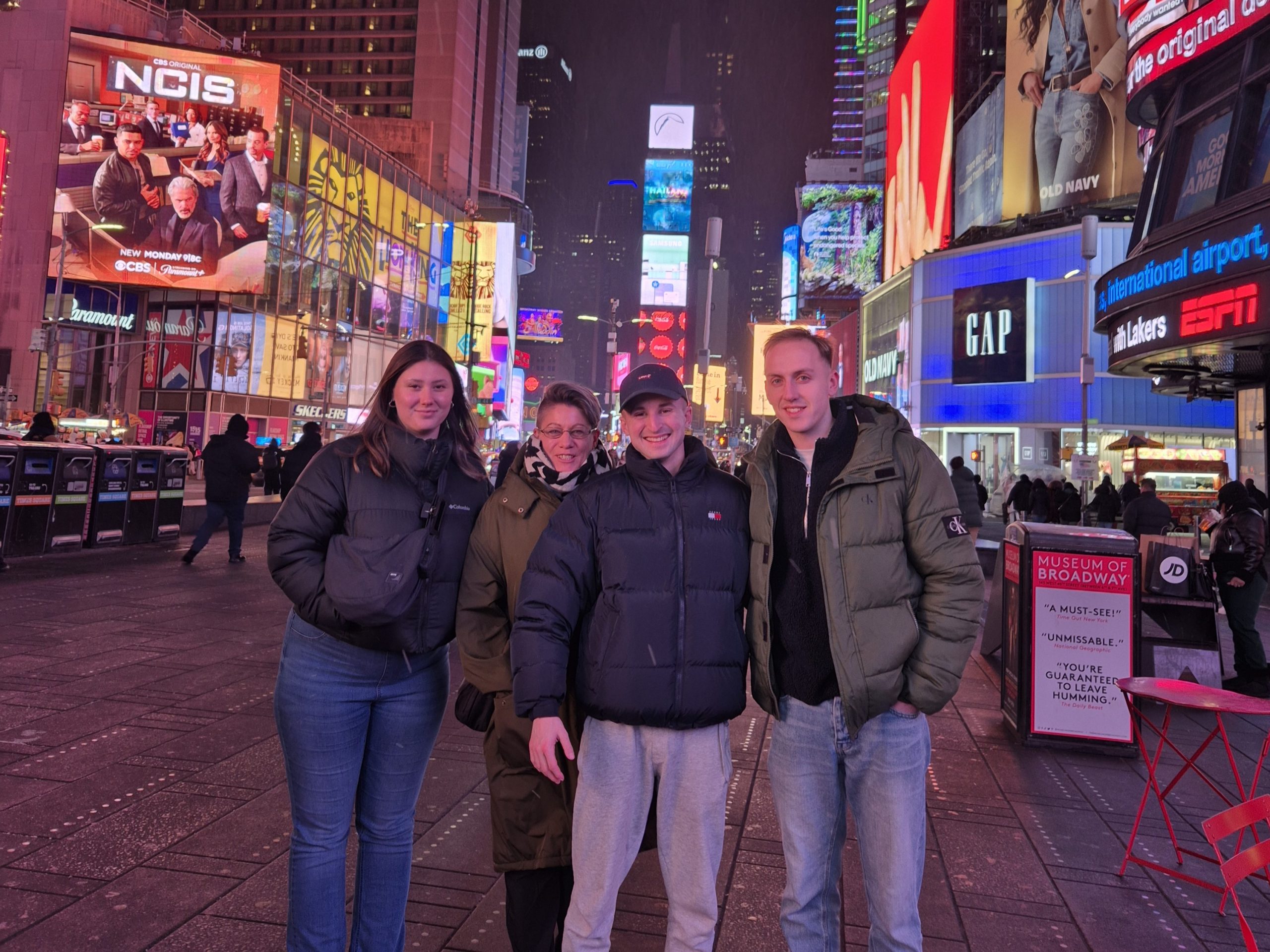 Criminology and Public Services Learners in Times Square